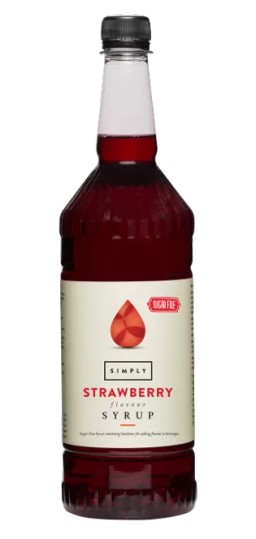 Simply Sugar Free Strawberry Syrup - Coffee Supplies